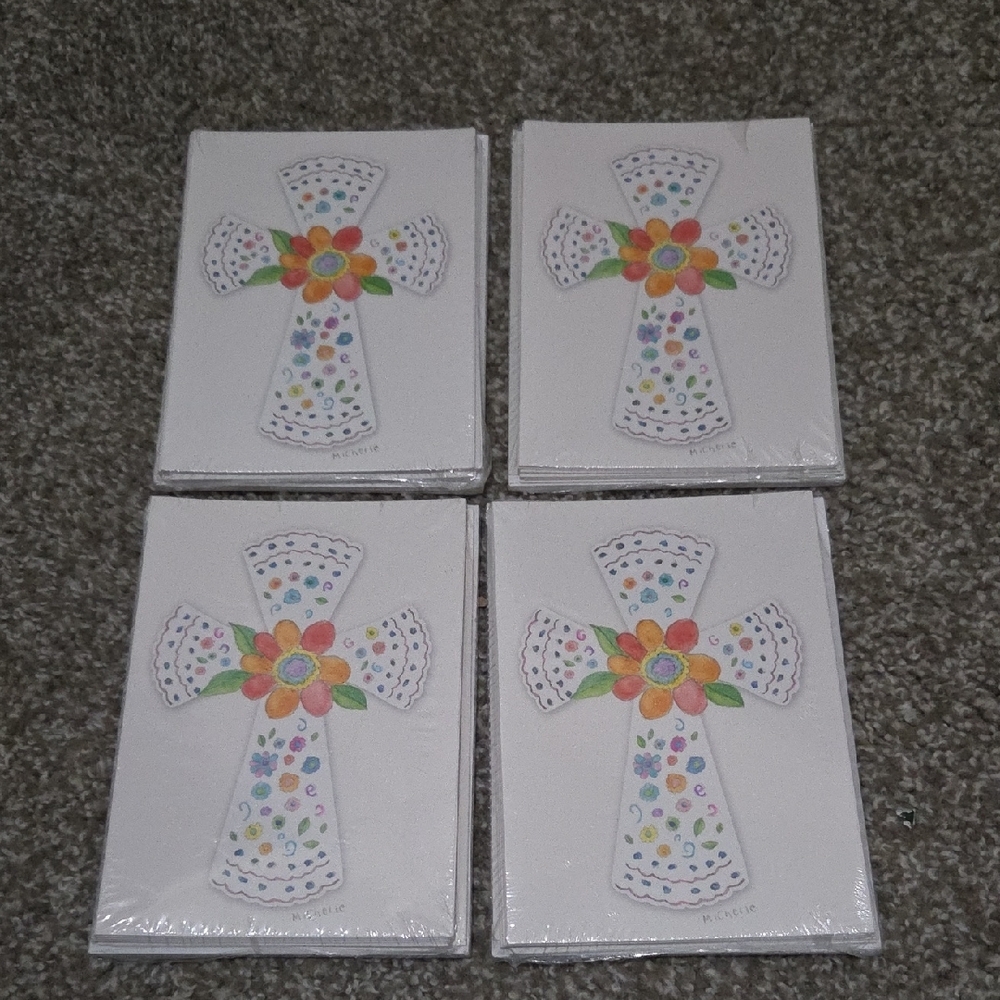 32 Cross Blank Cards - Artwork Designed By Patient At MD Anderson Cancer Ctr